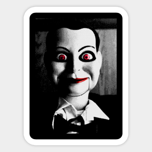 Evil Ventriloquist Dummy Ventriloquist Sticker TeePublic